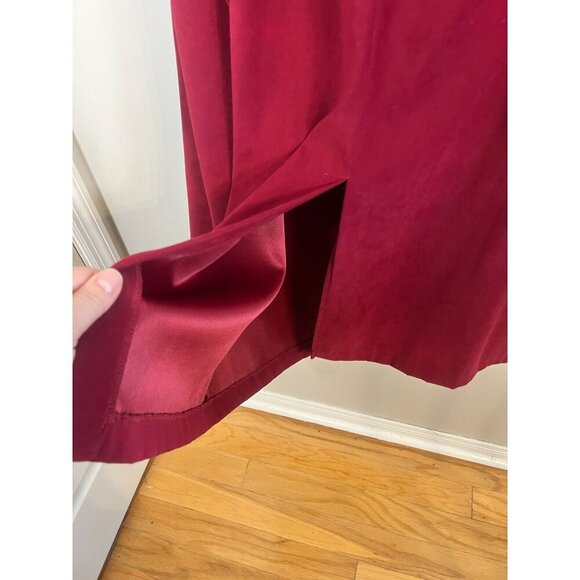 Retro Floral Plaid Dress Set Red 22W Festive Holiday Cottagecore Boho Indie Folk - Picture 13 of 15